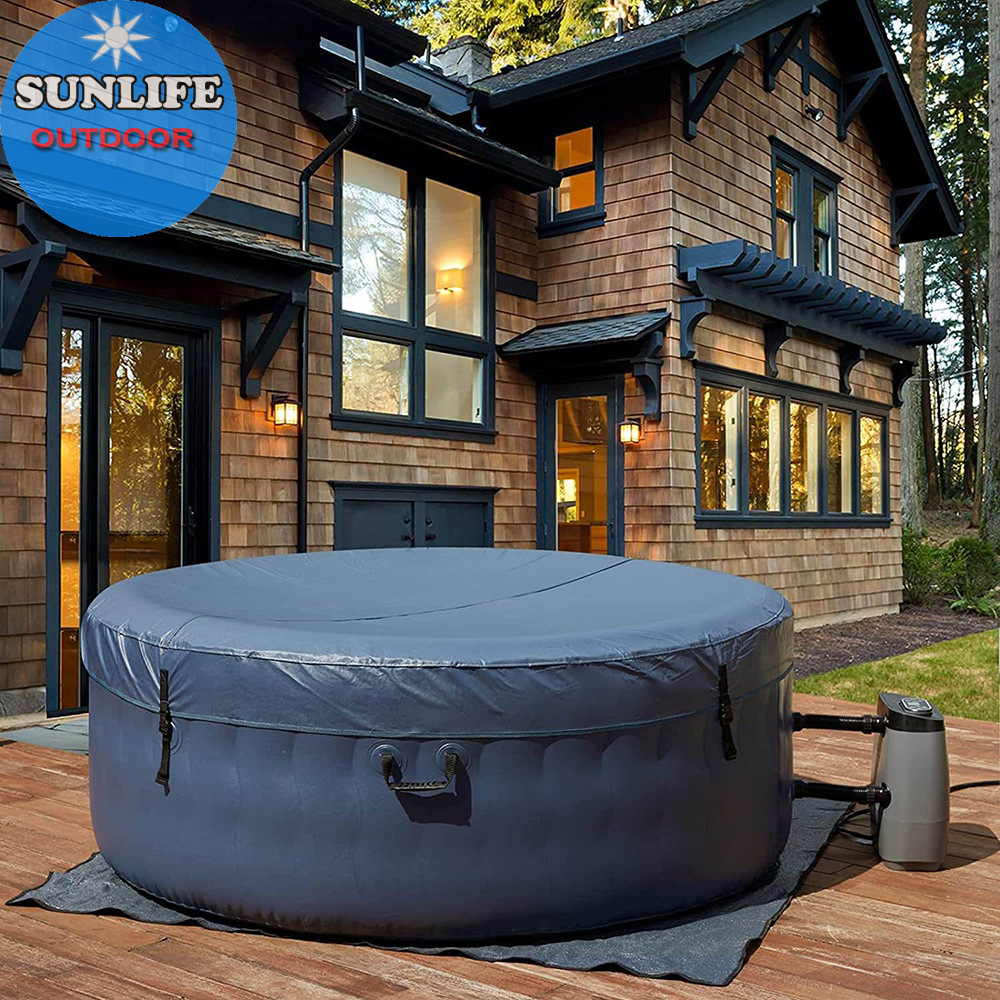 Inflatable Jacuzzi Spa Pool He - Spa Wellness Jacuzzi 评论和价格
