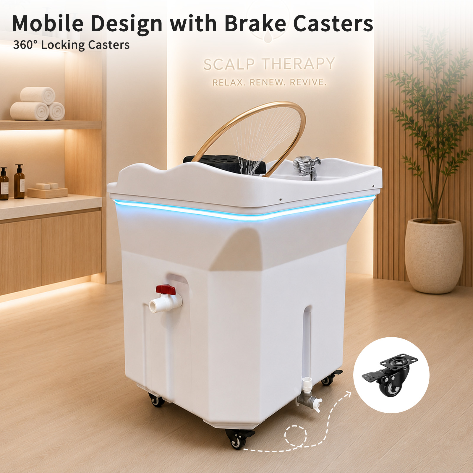 Head SPA Shampoo Basin with 60 - Spa Wellness Images 评论和价格
