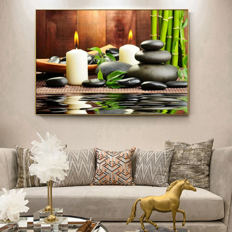 Zen Spa Still Life Canvas Wall - Spa Wellness Images 评论和价格